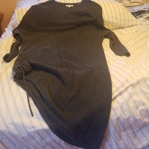 Maurice 0x sweater dress charcoal grey